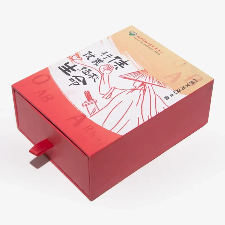 Customized Cardboard Sliding Drawer Boxes With A Rope Pull