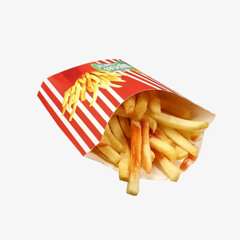 Custom Logo Printed French Fries Fried Packaging Food Box
