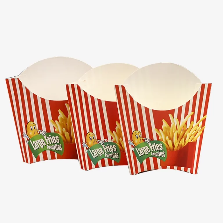 Custom Logo Printed French Fries Fried Packaging Food Box