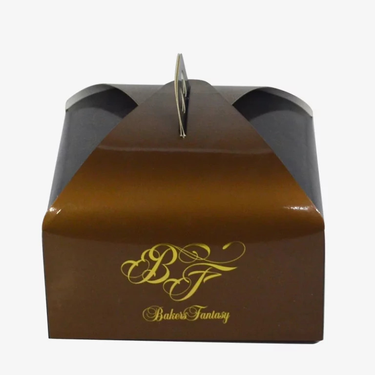 Custom Party Gift Paper Box For Baked Food With Handles Hole