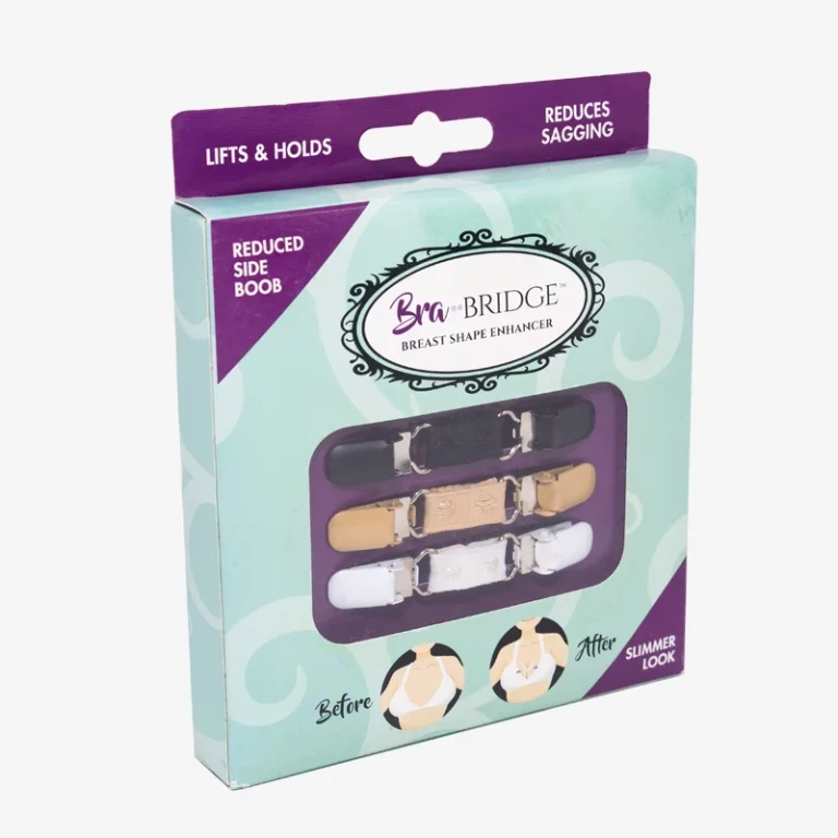 Customized Printed Corrugated Paper Bra Bridge Packaging Boxes With Hanging Hole Transparent Window