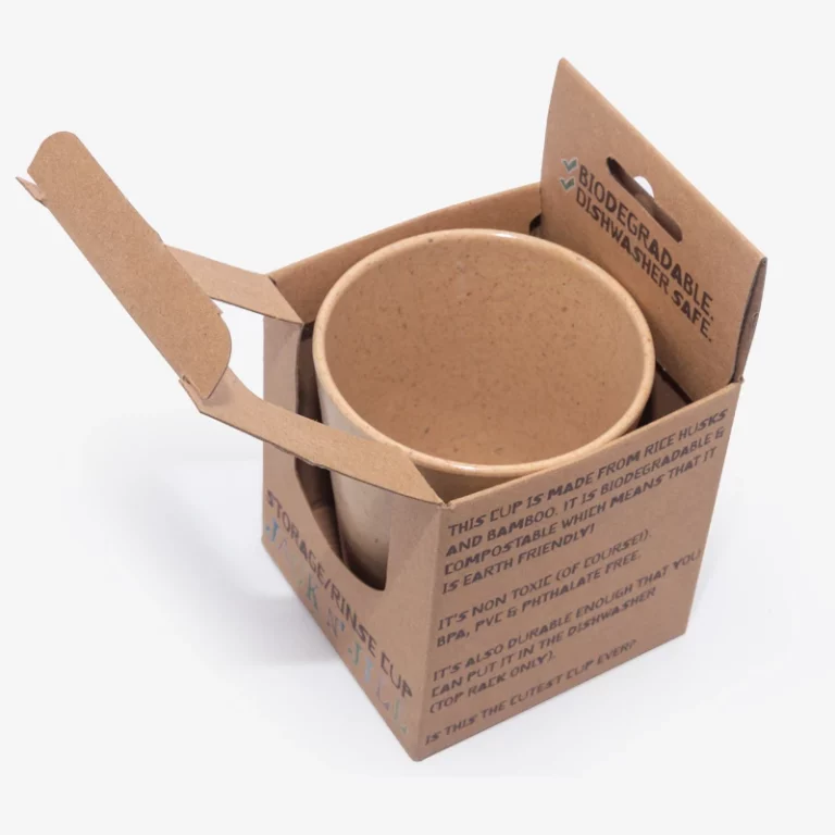 Customized Printing Folding Kraft Boxes With Biodegradable Cup