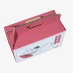 Food Grade Recycled Corrugated Packaging Paper Box With Handle For Sweet Potato 1