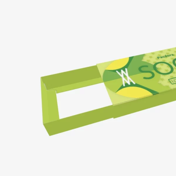 Green Rectangle Slide Socks Drawer Packaging Boxes 3