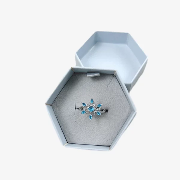 Hexagon Jewelry Box With Insert 2