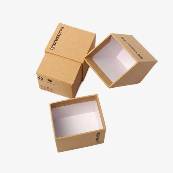 Kraft Lift Off Lid Small Box With Tray