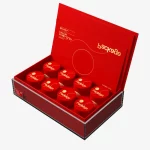 Red Foil Stamping Flip Refined Chinese Tea Gift Box 1
