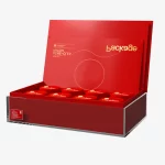 Red Foil Stamping Flip Refined Chinese Tea Gift Box