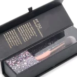 Black Magnetic Flap Packing Box For Cosmetic Tool 2