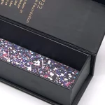 Black Magnetic Flap Packing Box For Cosmetic Tool 4