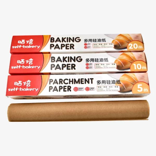 Brown Multipurpose Silicone Baking Paper Roll 3
