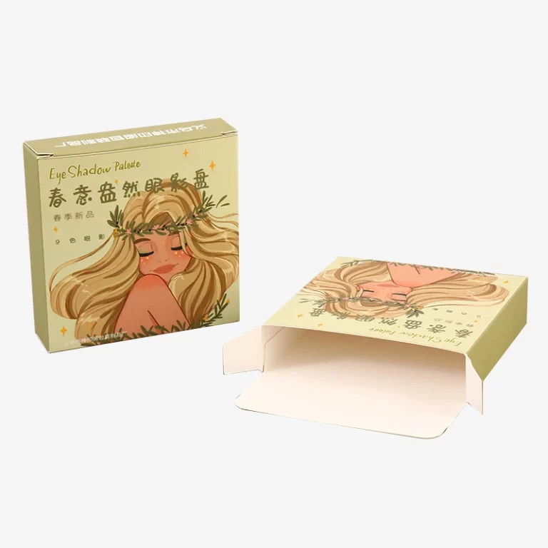 Collapsible Paper Box For Cosmetic Eyeshadow Palette