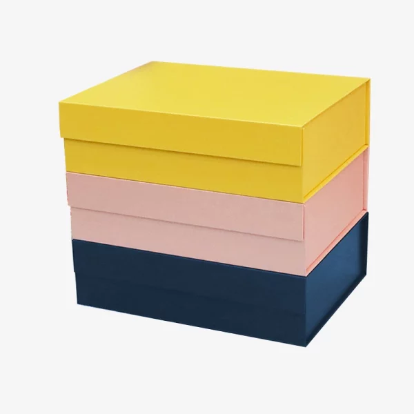 Colorful Paper Square Skincare Box With Printing Cover