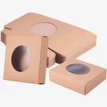 Cosmetic Blush Foldable Carton With Round Window 1