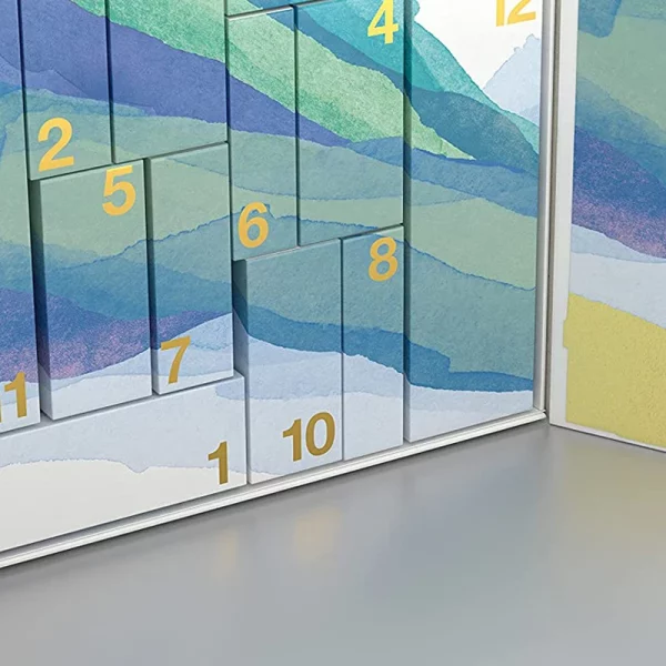 Custom Christmas Advent Countdown Calendar Sliding Box Cosmetic Packaging Gift Box 3
