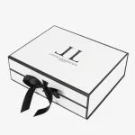 Custom Magnetic Luxury Apparel Box With Ribbon Bow