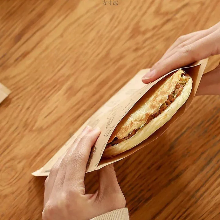 Customized Greaseproof Paper Bag For Various Food