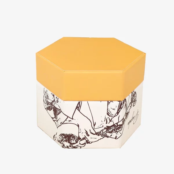 Hexagonal Perfume Box With Removeable Lid