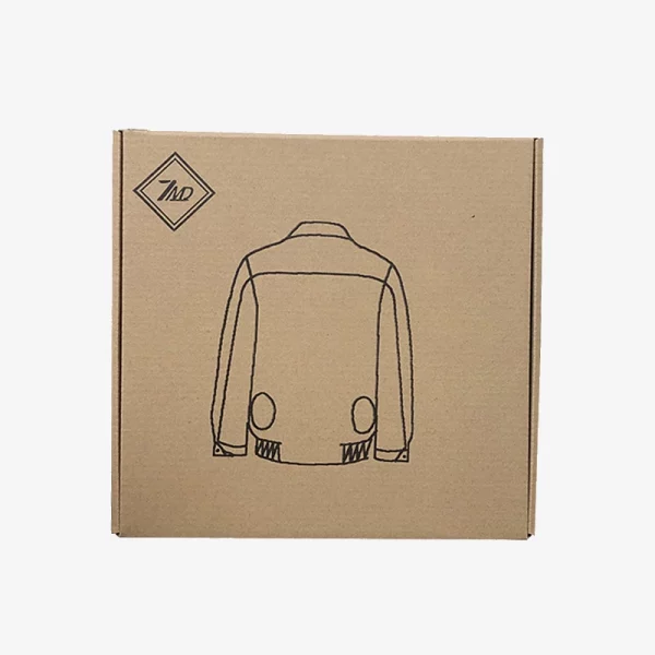 Kraft Flap Clothing Packaging Box With Insert 2