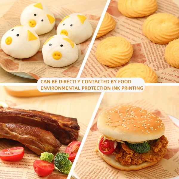 Printed Food Packaging Greaseproof Release Paper 4