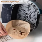 Round Easy Cleaning And Heat Resisting Air Fryer Liner 3