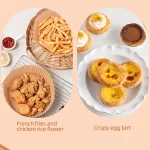 Round Easy Cleaning And Heat Resisting Air Fryer Liner 5