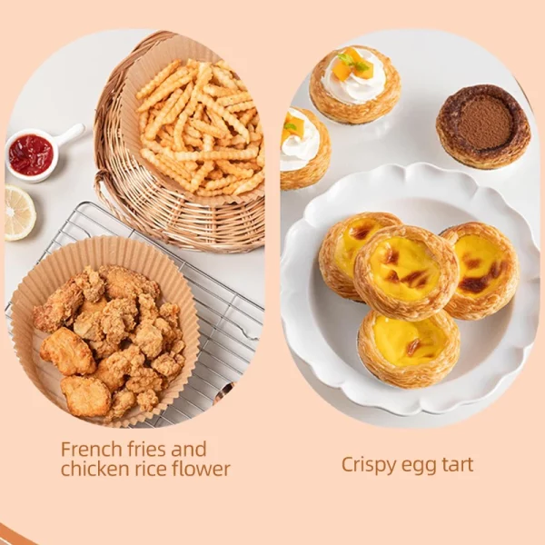 Round Easy Cleaning And Heat Resisting Air Fryer Liner 5