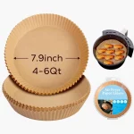 Round Disposable Nonporous Air Fryer Liner 2