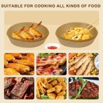 Round Disposable Nonporous Air Fryer Liner 4