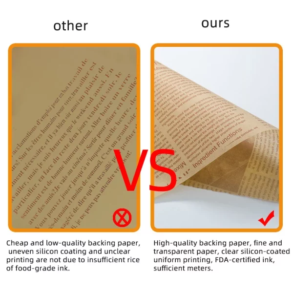 Silicone Coated Uniform Printing Baking Pad Paper 4