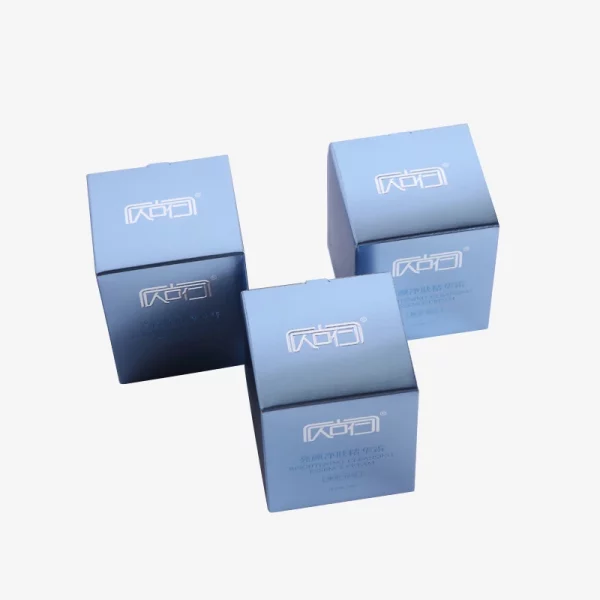 Silver Foldable Box For Skin Care Product 4