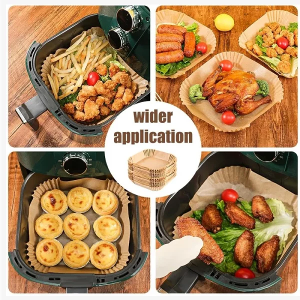 Square Simplify Cleanup Air Fryer Liner For Wide Application 4