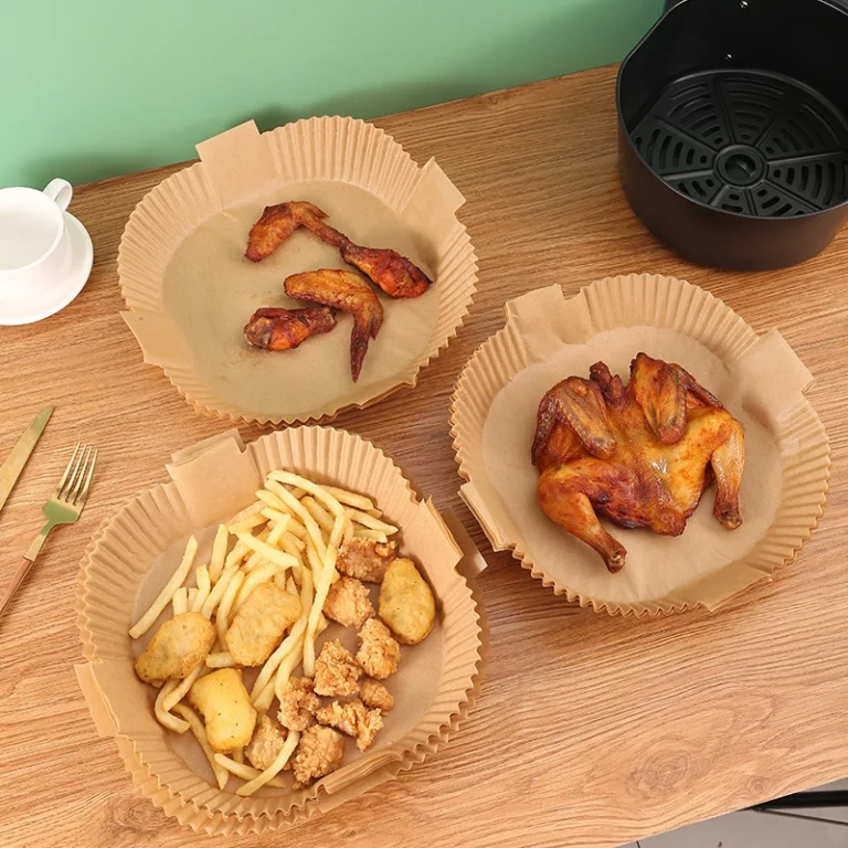Square Oil-proof Air Fryer Liner With Hanging Ear