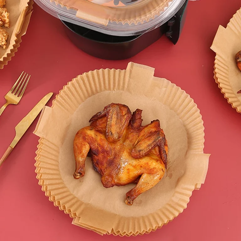 Square Oil-proof Air Fryer Liner With Hanging Ear