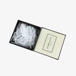 Textured Lid And Base Box Black Edge For Perfume Package With Foam Insert 3