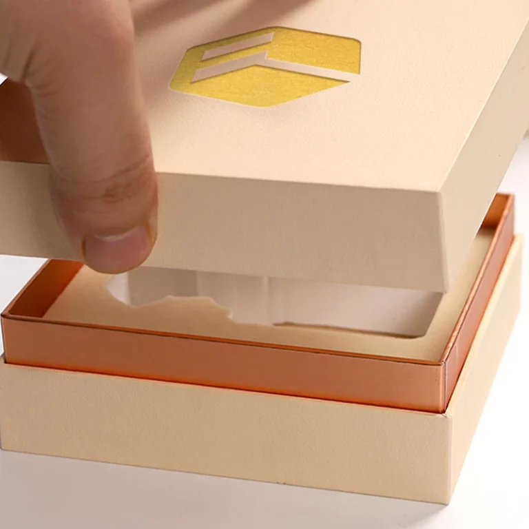 Two-pieces Rectangle Cardboard Paper Perfume Box With EVA Insert