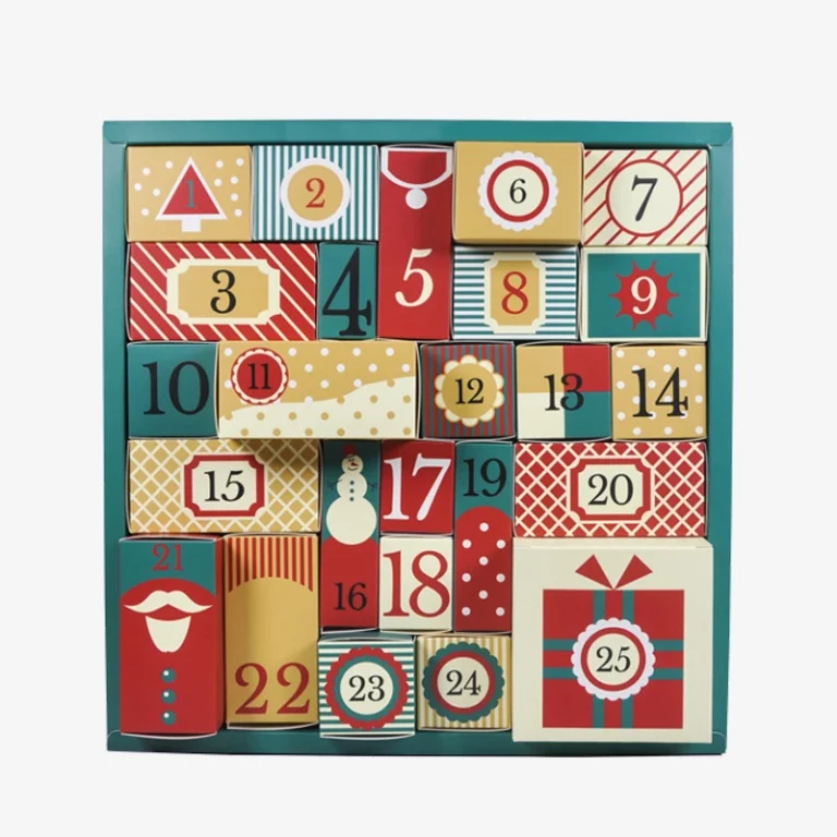 Wholesale Children Gift Empty Christmas Mystery Calendar Box