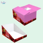 Custom Shelf Ready Packaging with Tear Top and Tape Lid 1