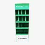 12 Pocket Cubby Cardboard FSDU Display Rack for Clothing