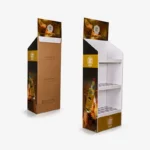 Custom 3 Shelf Cardboard Display with Holes for Wine 1