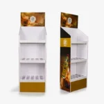 Custom 3 Shelf Cardboard Display with Holes for Wine