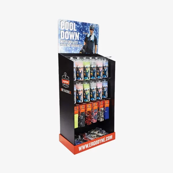 Custom Cardboard FSDU Display with Hook for Fast-Drying Towel 4