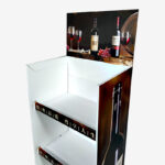 Custom Heavy Duty Wine Beverage Cardboard Retail Floor Display Stand