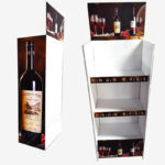 Custom Heavy Duty Wine Beverage Cardboard Retail Floor Display Stand 2
