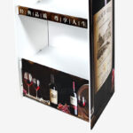 Custom Heavy Duty Wine Beverage Cardboard Retail Floor Display Stand 4