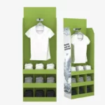 Custom Merchandise Corrugated Display Stand for T-Shirt Clothing 1
