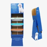 Custom Pet Food Corrugated Display Shelf with Base 2