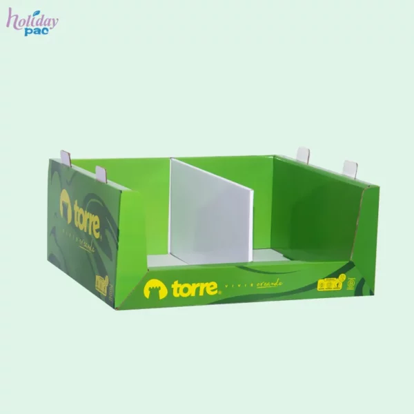 Custom Wal-Mart Cardboard PDQ Tray with Divider for Torre Chile Stationery