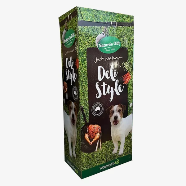 Custom Woolworths Cardboard Floor Display for Dog Food 2