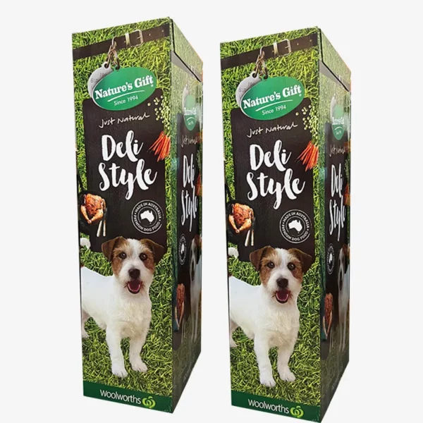 Custom Woolworths Cardboard Floor Display for Dog Food 3